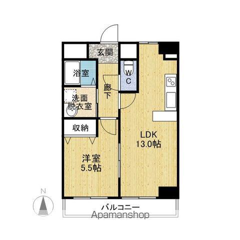 リバティドゥール文京(1LDK/6階)の間取り写真