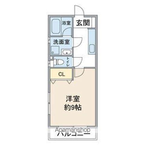 リヴェル下島(1K/2階)の間取り写真
