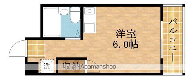 プレステージュ高殿(ワンルーム/3階)の間取り写真