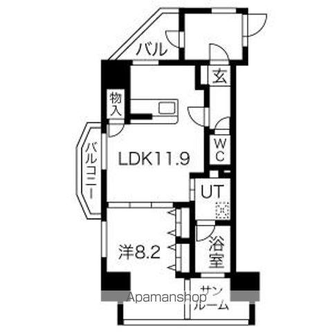 さくらHILLS ARAKO(1LDK/10階)の間取り写真