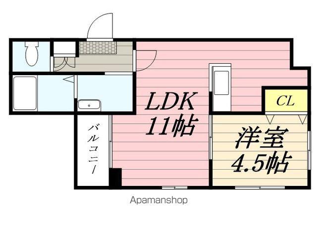 アトリア札幌ステーション(1LDK/3階)の間取り写真