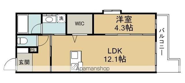 プラドスメゾン駒形通(1LDK/3階)の間取り写真