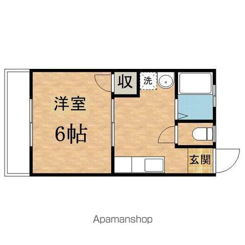 第三白王ハイツ(1DK/1階)の間取り写真