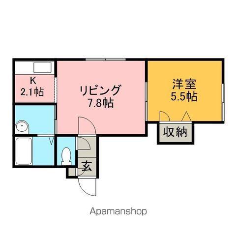 カーサシエナ(1LDK/3階)の間取り写真
