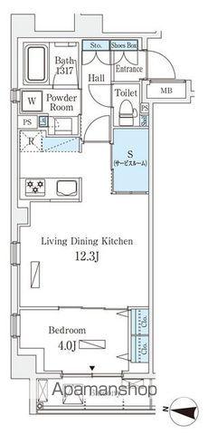 ラティエラ中野新井(1SLDK/2階)の間取り写真