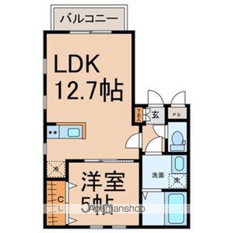 MAPLE(1LDK/3階)の間取り写真