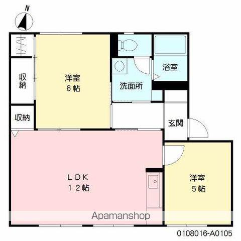 グランドメゾン東 (2LDK/1階)の間取り写真