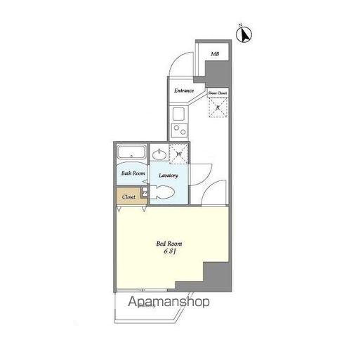 グランカーサ大森海岸(1K/12階)の間取り写真