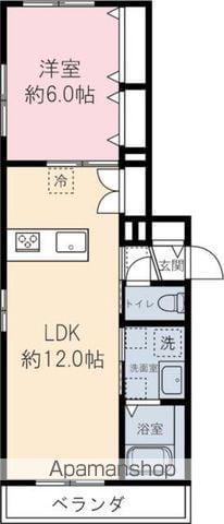 ラ カーサドルチェ(1LDK/2階)の間取り写真