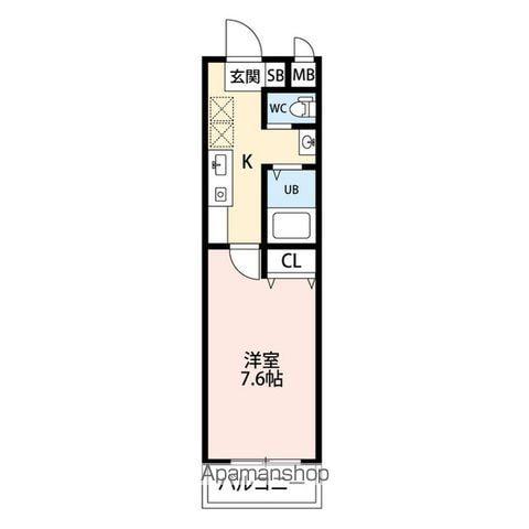 A・CITY守山元郷(1K/3階)の間取り写真