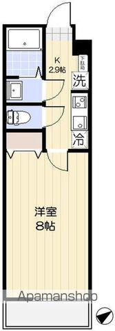 エクセラン東浦和(1K/4階)の間取り写真
