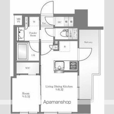 グローベル横濱大通公園南(1LDK/5階)の間取り写真