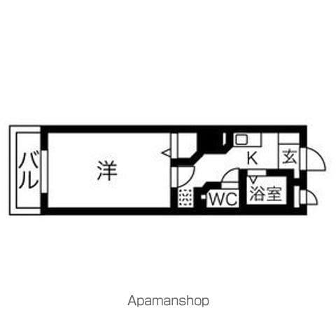 グレイス吹上(1K/4階)の間取り写真