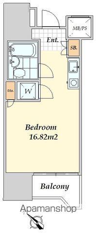 マイキャッスル渋谷JP(ワンルーム/6階)の間取り写真