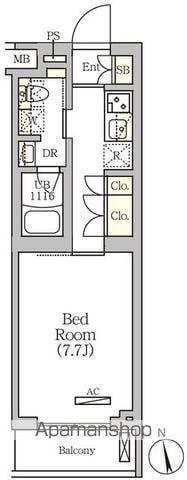 ARKMARK南品川(1K/2階)の間取り写真