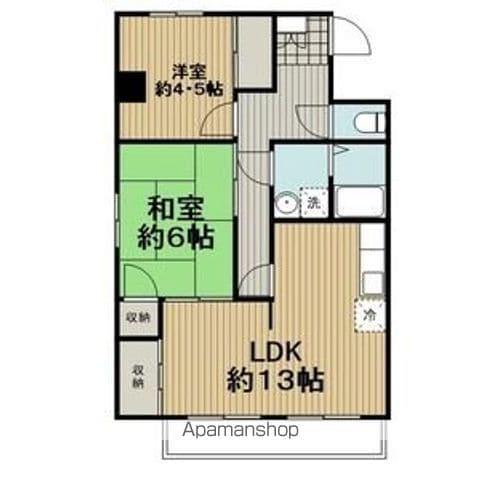 イングA(2LDK/3階)の間取り写真