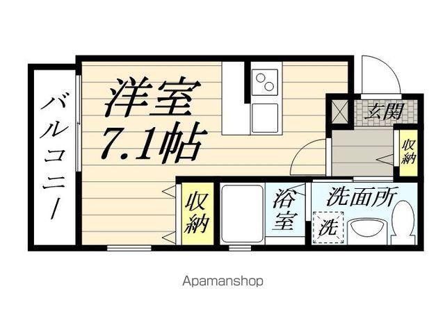 横浜元町ガーデン光國(ワンルーム/3階)の間取り写真