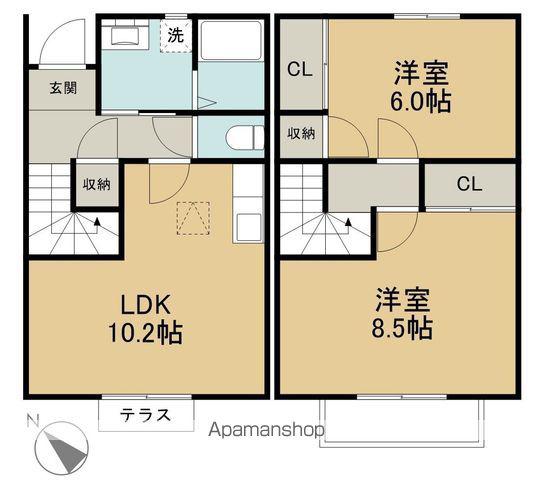 BRANCHE’RINNE C棟(2LDK)の間取り写真