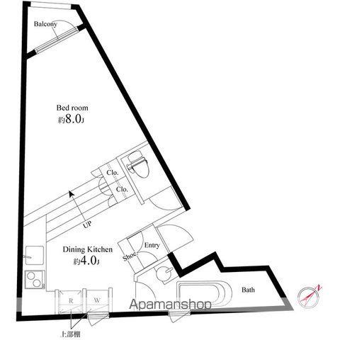 メイプル新中野(ワンルーム/2階)の間取り写真