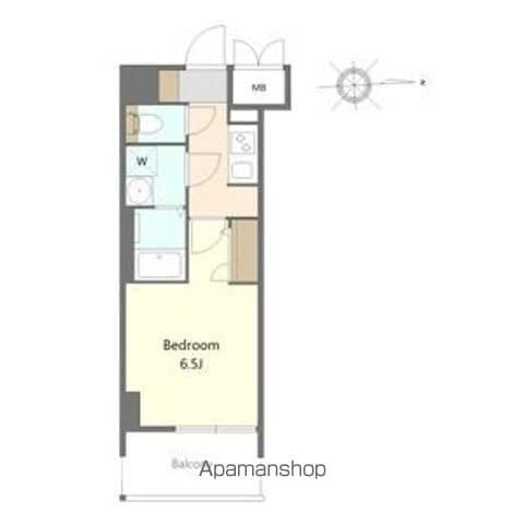 SーRESIDENCE名駅北ALESIA FR家具(1K/12階)の間取り写真