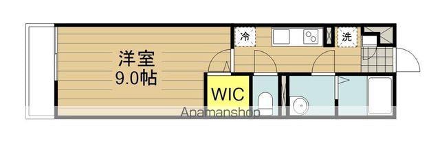 ブラッケンハイツ(1K/1階)の間取り写真