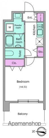 レジディア船橋Ⅰ・Ⅱ(1K/8階)の間取り写真