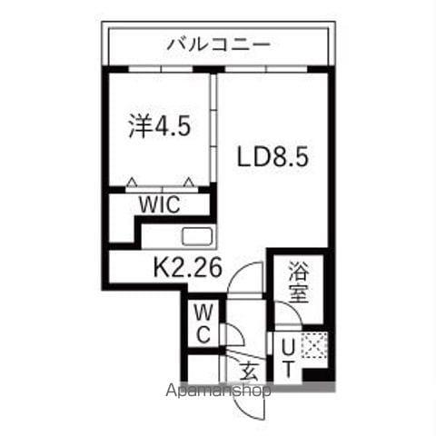 ミュンヘンスクエアⅠ(1LDK/4階)の間取り写真
