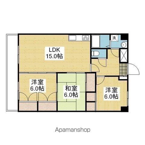 ラタンファミリア1(3LDK/4階)の間取り写真