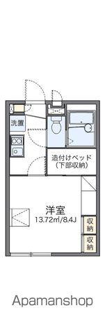 レオパレスI N南仙台(1K/1階)の間取り写真
