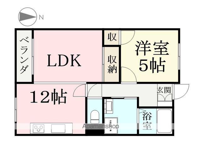 サンシティ飯塚(1LDK/1階)の間取り写真