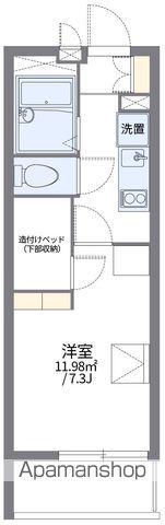 レオパレスアナトリア(1K/2階)の間取り写真