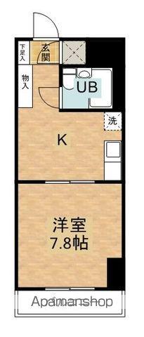 コープ野村万代(1K/9階)の間取り写真