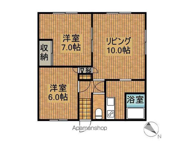 江南ハイツ(2LDK/1階)の間取り写真