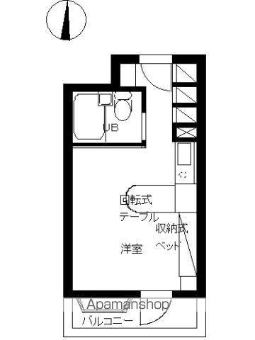 インペリアル南麻布サテライト(ワンルーム/3階)の間取り写真