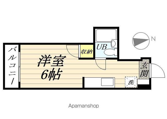 メゾンマイネ(ワンルーム/1階)の間取り写真