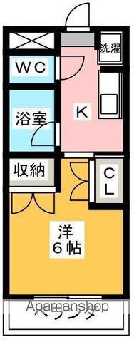 マンションLEE Ⅱ棟(1K/3階)の間取り写真