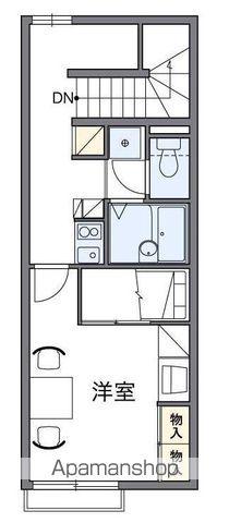 レオパレス花(1K/2階)の間取り写真