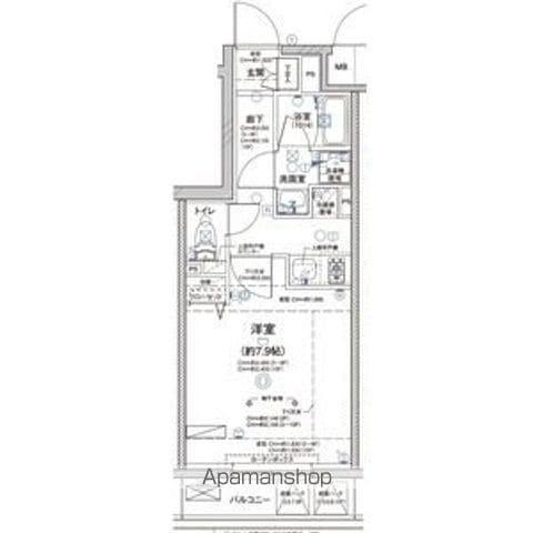 ディアレイシャス大須赤門通本町(1K/10階)の間取り写真
