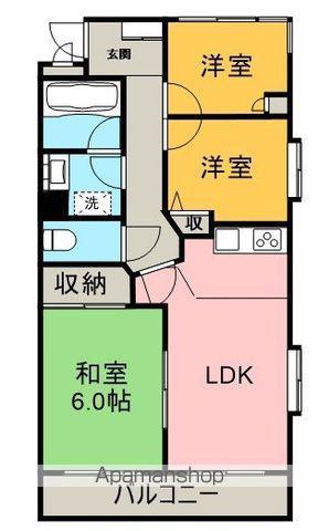 アーバンライフ(3LDK/4階)の間取り写真