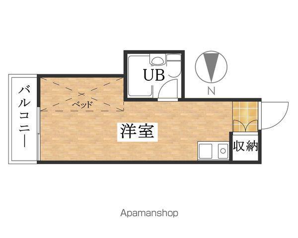 ヴィラカレッジウエスト(ワンルーム/3階)の間取り写真