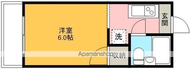 コーポコレット(ワンルーム/2階)の間取り写真