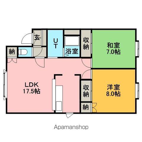 グリーンハウス97(2LDK/1階)の間取り写真