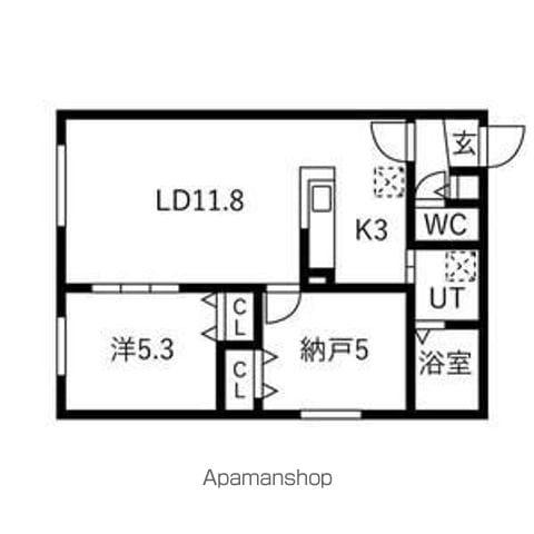 TS COURT SHINKAWA(2LDK/1階)の間取り写真