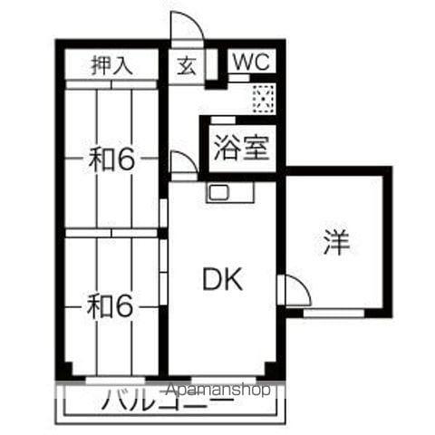 イチムラビル(3DK/3階)の間取り写真