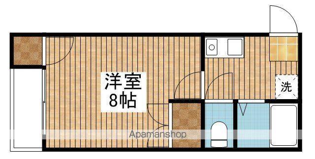 ラベンダー(1K/1階)の間取り写真