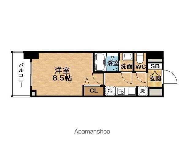ADVANCEOSAKALUANA(1K/7階)の間取り写真