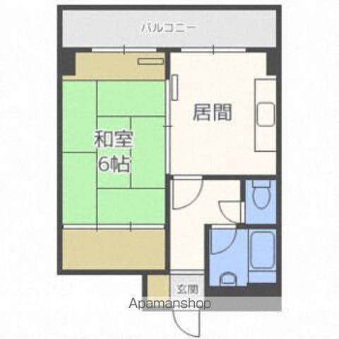 アルファスクエア北13条(1DK/7階)の間取り写真