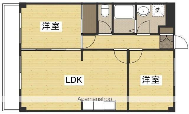 ニューマリッチかわぐちB(2LDK/1階)の間取り写真