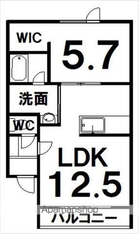 PIATTO(1LDK/3階)の間取り写真