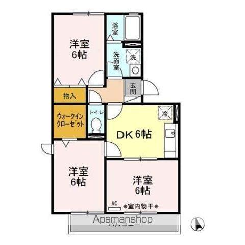 コラージュみなみ(3DK/3階)の間取り写真